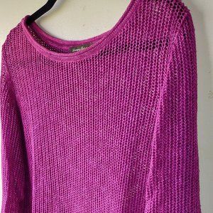 Tommy Bahama Lavender Long Sleeve Knit Sweater - Size Medium